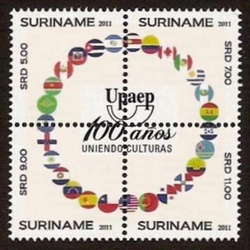 Suriname 1778/81 postfris Centennium UPAEP 2011 beschikbaar voor biedingen