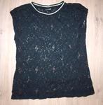 Zwart Kanten Shirtje Only (L), Only, Zwart, Maat 42/44 (L), Ophalen of Verzenden