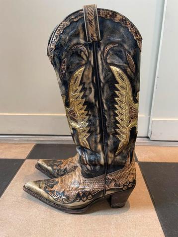 Sendra cowboylaarzen lang - Phyton/Slangenleer - Maat 39 beschikbaar voor biedingen