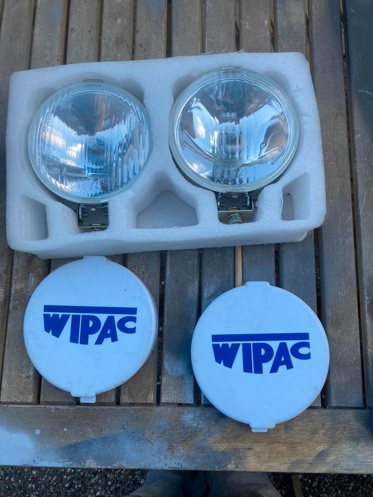 Oldtimer 2 verstralers merk Wipak met covers diameter 15 cm, Auto-onderdelen, Verlichting, Nieuw, Ophalen of Verzenden