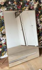 Grote Rechthoekige Spiegel met Gouden Rand, 120x80, Ophalen, Gebruikt, 100 tot 150 cm, 75 tot 100 cm