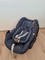 Maxi Cosi Pebble Plus Nomad Blue + Zitverkleiner, Ophalen, Autogordel of Isofix, Gebruikt, Zijbescherming
