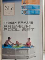 Groot, rond zwembad incl. foam tegelondergrond & afdekzeil, Ophalen, Minder dan 80 cm, Rond, 300 cm of meer