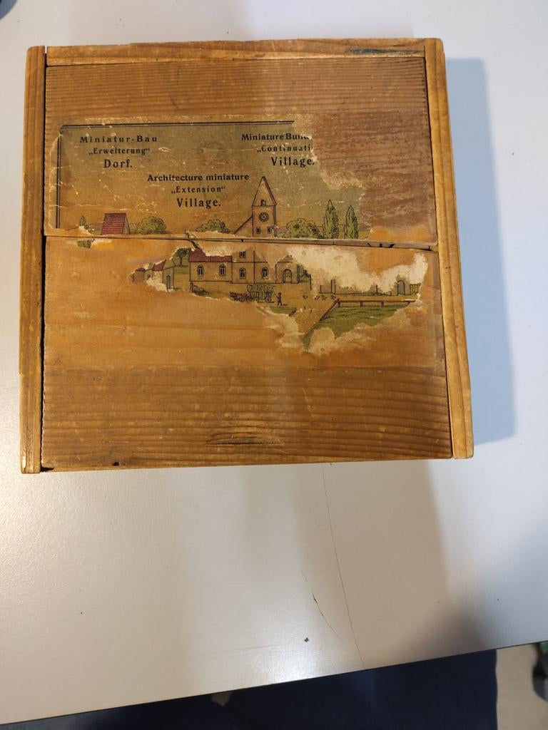 Vintage Duitse Houten Bouwset - Schoolgebruik?, Ophalen of Verzenden, Gebruikt, Overige merken