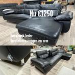 Hoekbank leder koudschuim vullingen!, Ophalen of Verzenden, Nieuw