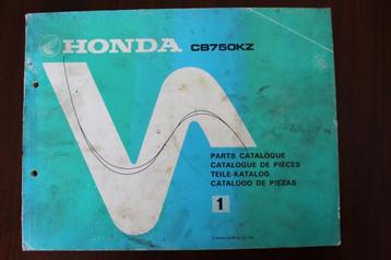 Honda CB750KZ 1978 parts catalogue teile katalog CB 750 KZ