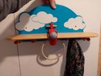Mooie houten vliegtuig kinderkapstok / boekenplank, Kinderen en Baby's, Zo goed als nieuw, Kapstokje, Ophalen