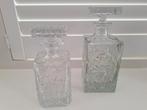 2 kristallen whiskey karaffen, Ophalen of Verzenden