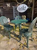 Aluminium tuinset, Tuin en Terras, Tuinsets en Loungesets, Ophalen, 3 zitplaatsen, Aluminium, Zo goed als nieuw