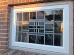 2 Glas in lood ramen, Ophalen, Hout, 75 tot 150 cm, Raamkozijn