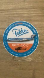 KLM -Fokker sticker “ 97 Years Aviation History “, Verzamelen, Luchtvaart en Vliegtuigspotten, Ophalen, Nieuw, Kaart, Foto of Prent