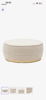 Riviera maison poef boucle, Ophalen, Zo goed als nieuw, Rond