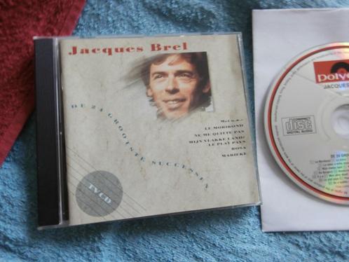 Jacques Brel - De 24 Grootste Successen., Cd's en Dvd's, Cd's | Pop, 1960 tot 1980, Ophalen of Verzenden