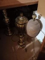 4 Lampenvoeten Messing & Steen, Ophalen of Verzenden