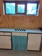 Vintage bruynzeel keuken jaren 50, Huis en Inrichting, Keuken | Complete keukens, Ophalen, Zo goed als nieuw, Wit, Enkelwandige keuken