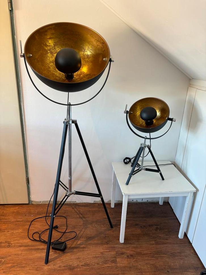 Originele Van de Heg Vloerlamp - set, Huis en Inrichting, Lampen | Vloerlampen, Zo goed als nieuw, 150 tot 200 cm, Metaal, Ophalen