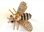 Bijen broche met faux parel, Goud, Overige materialen, Minder dan 4 cm, Ophalen of Verzenden