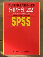 Basishandboek spss 22, Vakgebied of Industrie, Verzenden, Zo goed als nieuw, Alphons de Vocht