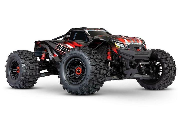 Traxxas Maxx wide 4S brushless monster truck Rood., Hobby en Vrije tijd, Modelbouw | Radiografisch | Auto's, Ophalen of Verzenden