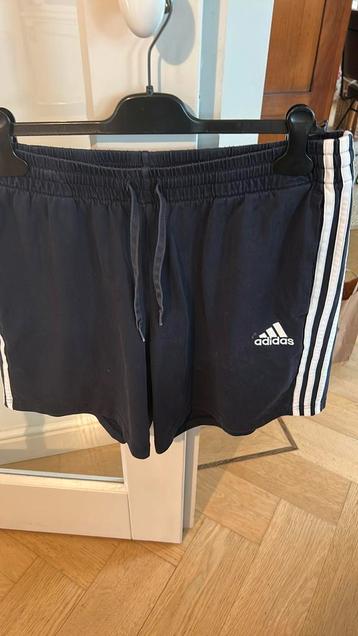 Adidas korte blauwe sportbroek katoen heren XL 04/22 beschikbaar voor biedingen