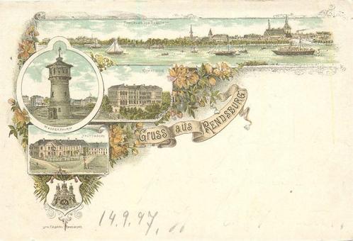 (379-163-023) Rendsburg Litho, Verzamelen, Ansichtkaarten | Buitenland, Duitsland, Verzenden