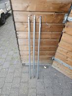 Stokken voor caravan met plat eind 115cm diameter 22mm, Ophalen of Verzenden, Nieuw