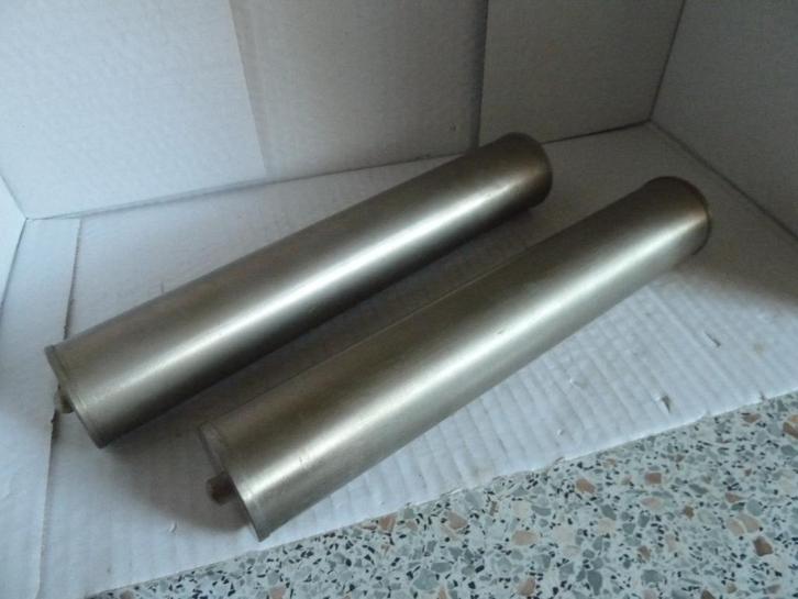 Hangklok gewichten 2x zilverkleurig, Antiek en Kunst, Antiek | Klokken, Ophalen