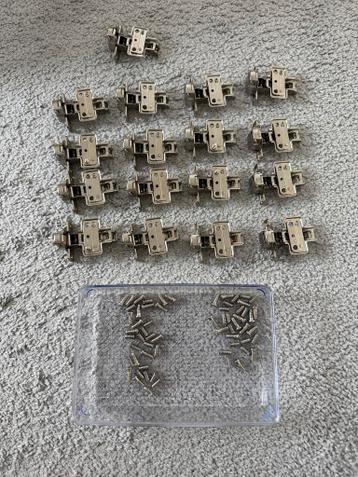 17x IKEA Pax kast scharnieren - geen softclose - afbeelding 1