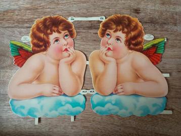Vintage engelen 2x groot beschikbaar voor biedingen