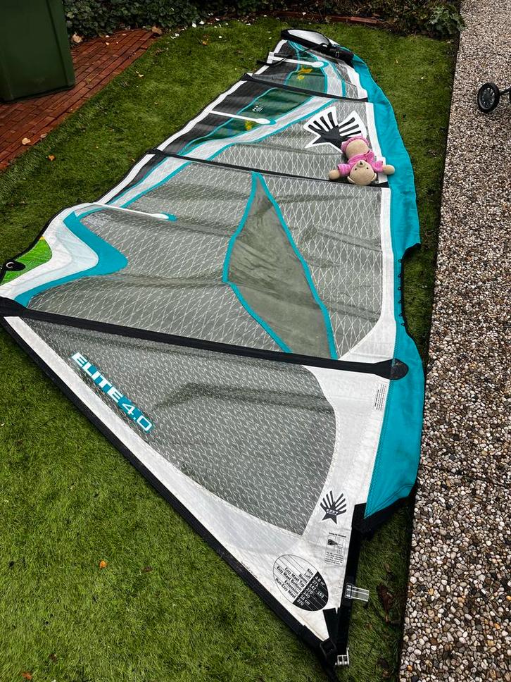 Ezzy Elite 4.0 Wave/Freestyle Zeil, Watersport en Boten, Windsurfen, Gebruikt, Zeil, Minder dan 5 m², Ophalen of Verzenden