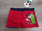 Nieuw! Leuke Mickey mousse zwembroek rood maat 122, Disney, Ophalen of Verzenden, Jongen, Nieuw
