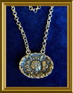 Oude zilveren yogya hanger aan ketting, djokja, Sieraden, Tassen en Uiterlijk, Ophalen of Verzenden, Zilver, Hanger