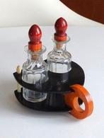 Art Deco stijl olie- en azijnstel, Antiek en Kunst, Antiek | Glas en Kristal, Ophalen of Verzenden
