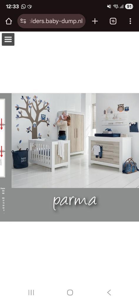 Interbaby Parma Babykamer Set, Kinderen en Baby's, Kinderkamer | Complete kinderkamers, Gebruikt, Jongetje of Meisje, Ophalen
