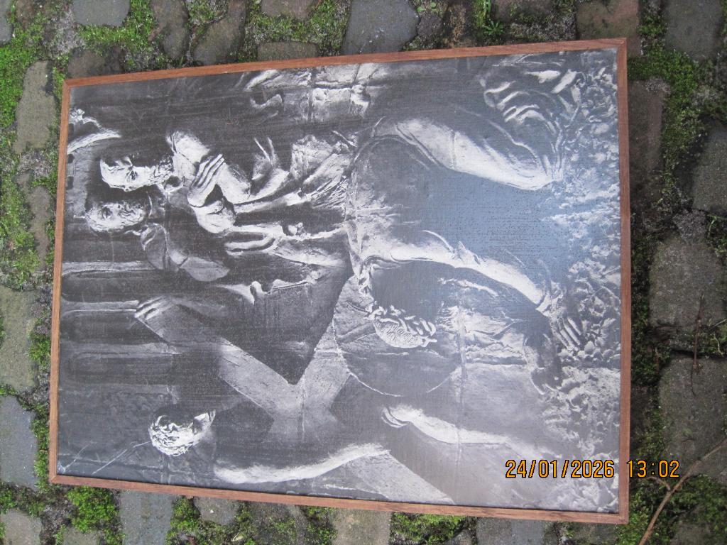 kruisweg uit katholieke kerk 30,5/41 cm 14 stuks (372), Antiek en Kunst, Ophalen of Verzenden