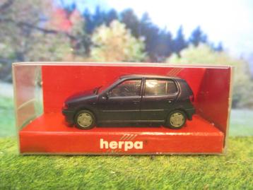 1994 - 2003 VW Polo 6N 5-deurs - Herpa donkerblauw-metallic beschikbaar voor biedingen