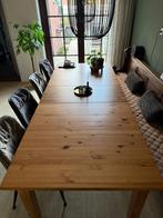 IKEA uittrektafel antiekbeits t.e.a.b., Huis en Inrichting, Ophalen, 100 tot 150 cm, 200 cm of meer, Zo goed als nieuw