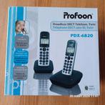 Profoon PDX-6820 Draadloze Dect telefoon twinset, Telecommunicatie, Vaste telefoons | Handsets en Draadloos, Ophalen of Verzenden