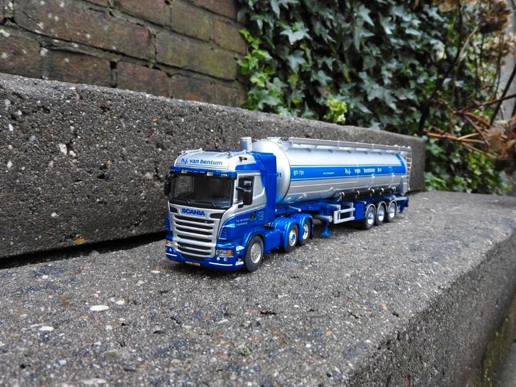Wsi Scania R serie met silobulker H.J. Van Bentum Woudenberg, Hobby en Vrije tijd, Modelauto's | 1:50, Nieuw, Bus of Vrachtwagen