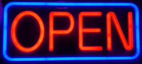 Open ledlamp neon look reclame verlichting decoratie lamp, Huis en Inrichting, Lampen | Hanglampen, Nieuw, Minder dan 50 cm, Kunststof