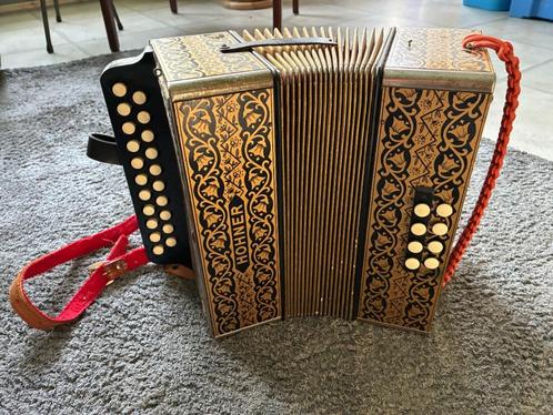 Accordeon Gold Brand (Wiener Model 2915), Muziek en Instrumenten, Accordeons, Gebruikt, Knopaccordeon, Overige formaten, Hohner