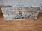 Vintage, Houten Opbergkistje Gouda - 35,5 cm. x 19 x 13,5 cm, Ophalen of Verzenden