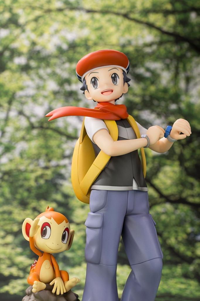 Pokémon Lucas & Chimchar - ARTFX J: Kotobukiya - schaal 1/8, Verzamelen, Beelden en Beeldjes, Zo goed als nieuw, Mens, Ophalen of Verzenden