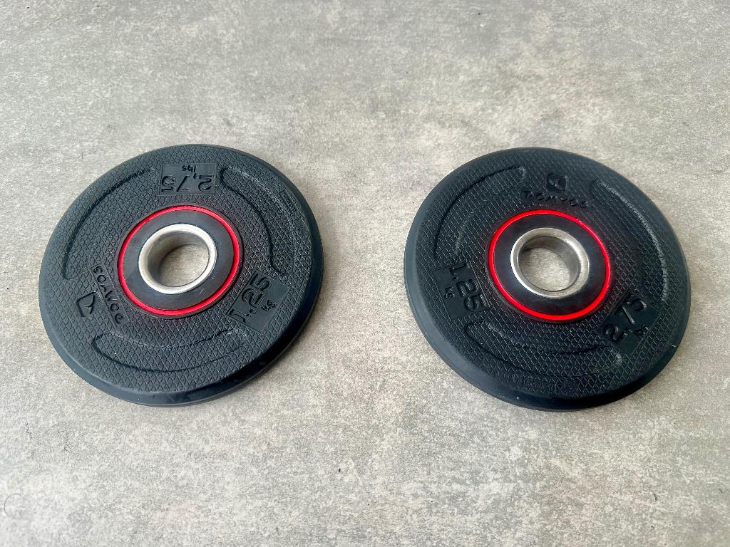 Corength Halterschijf rubber/gietijzer 1.25 kg (2x), Sport en Fitness, Fitnessmaterialen, Ophalen, Zo goed als nieuw, Halterschijven