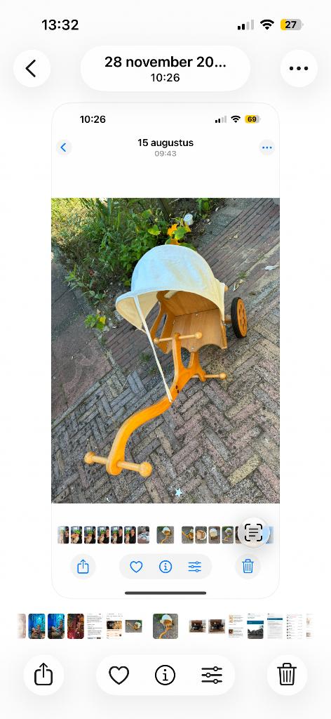 Trekkarretje voor koningsdag, Ophalen, Gebruikt