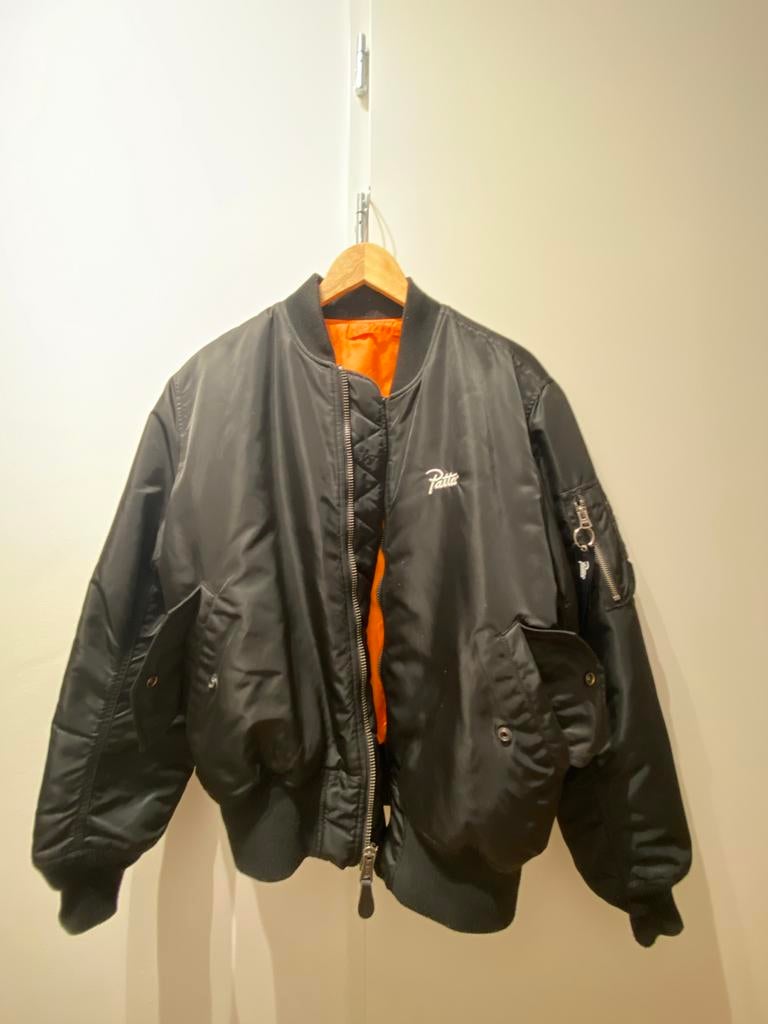 Patta X Alpha Industries Bomberjack - Nieuwstaat, Ophalen of Verzenden, Zo goed als nieuw, Maat 52/54 (L), Zwart
