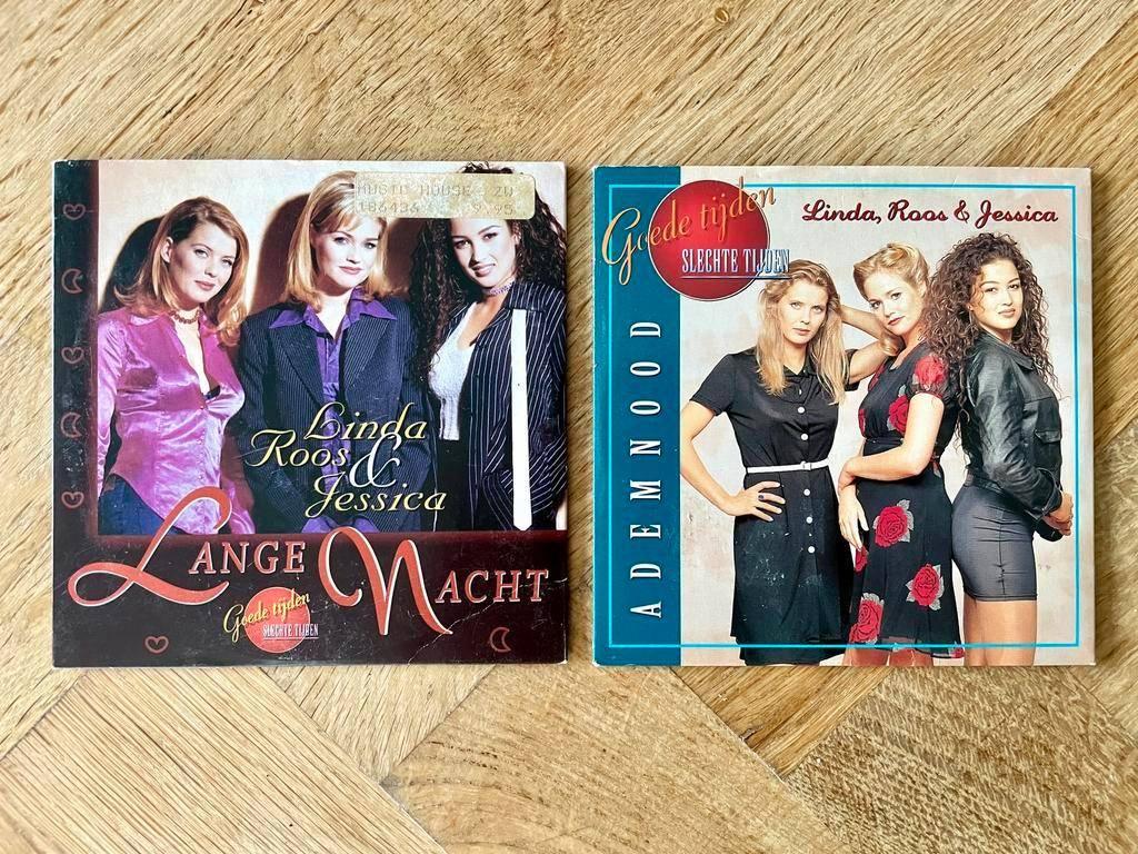 Linda, Roos & Jessica - Lange Nacht + Ademnood (krasvrij), 2 t/m 5 singles, Ophalen of Verzenden, Zo goed als nieuw, Nederlandstalig