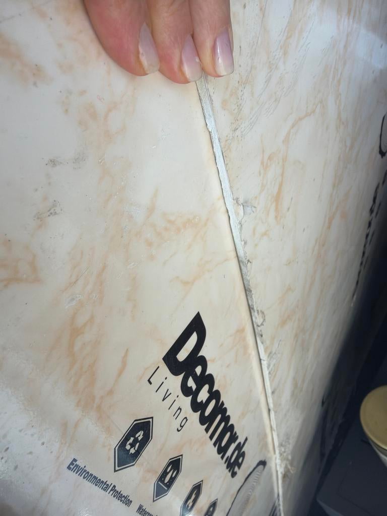 Pvc wandpaneel 6x breed 120 hoogte 280, Doe-het-zelf en Verbouw, Tegels, Ophalen, Gebruikt, Wandtegels, 10 m² of meer