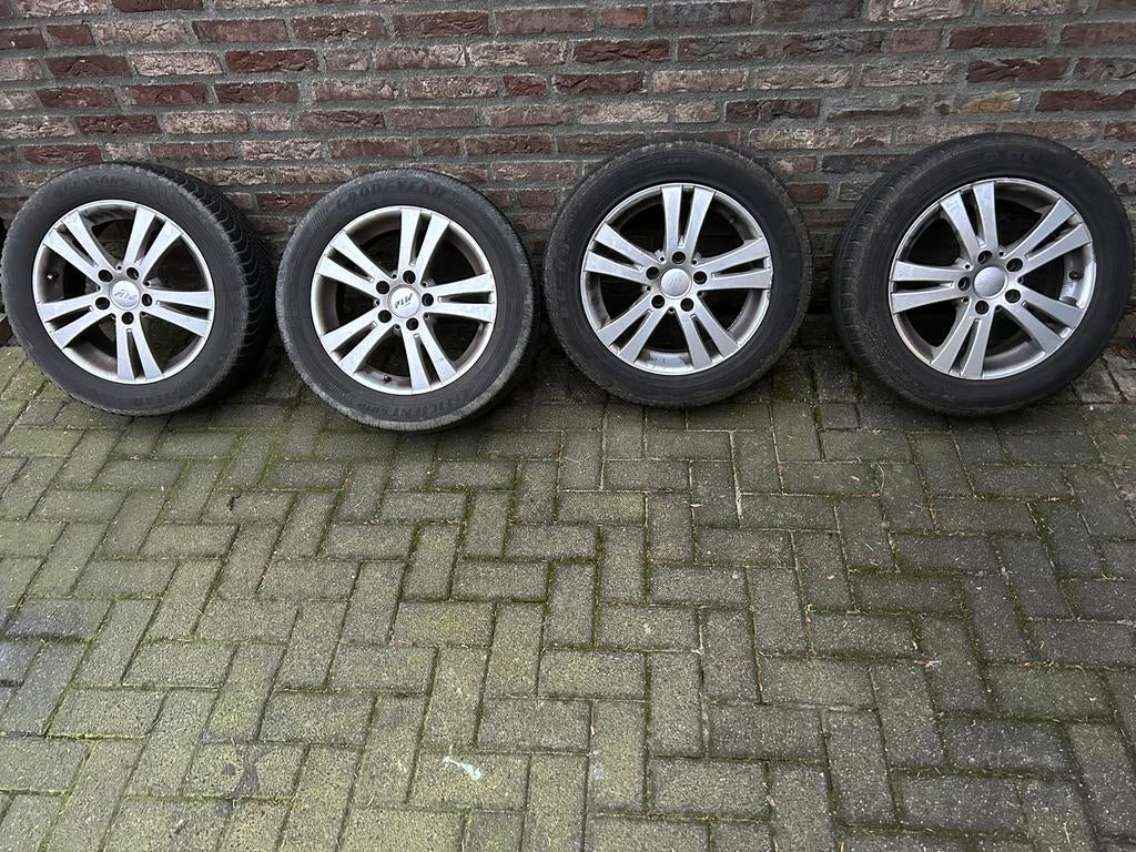 Lichtmetalen velgen + Banden, Ophalen of Verzenden, Gebruikt