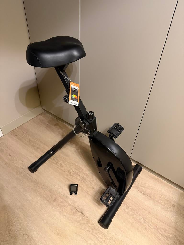 Zwarte Deskbike - Professionele Kwaliteit & App Connectivite, Ophalen, Gebruikt, Metaal, Benen